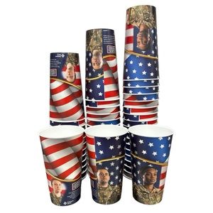 Set Of 75 32 Ounce USO Disposable Tumblers
